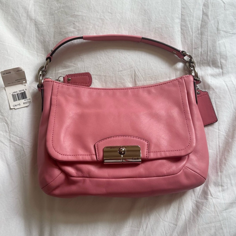Coach Kristin Leather Purse in Rose